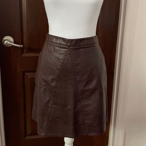 Zara faux leather skirt